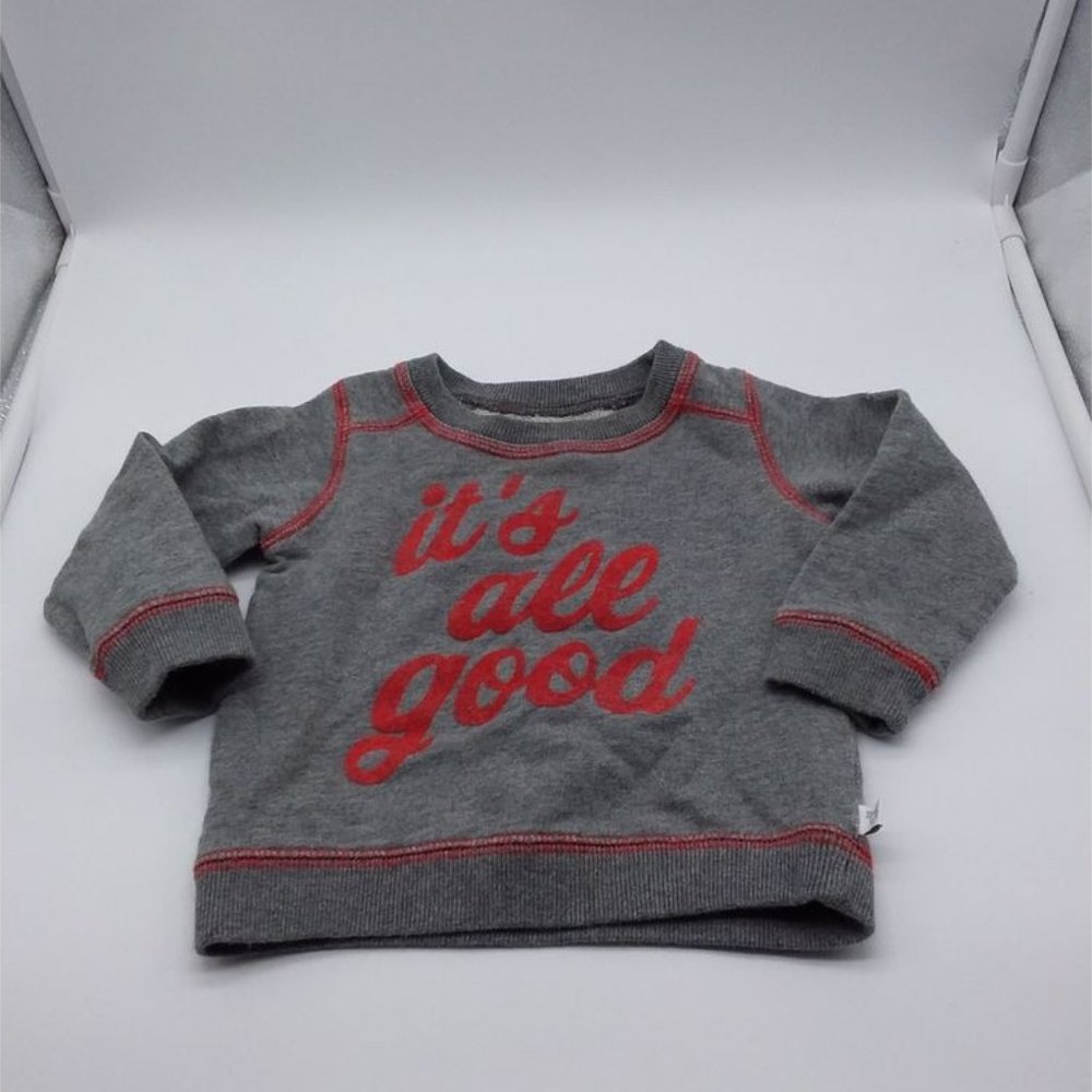 Baby B'Gosh It's All Good Infant Sweatshirt Grey Size 12 Months